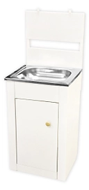 Умывальник дачный летний УМ-17 белый оцинкованный 125 х 50 см