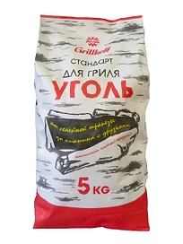 Уголь древесный Грилькофф Стандарт 5 кг