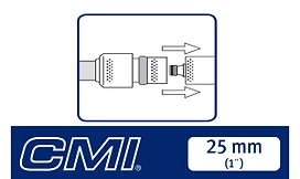 Коннектор стандартный LUX-TOOLS пластик 1" ( 25мм)