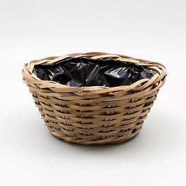 Корзина круглая без ручек Sabella D28 H 13, ротанг