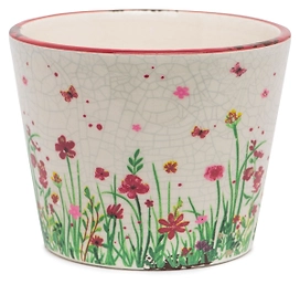 Горшок керамический FLowery мульти H8 см