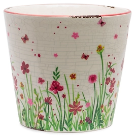 Горшок керамический FLowery мульти H14 см