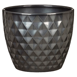 Кашпо керамическое Scheurich 832 Серебро D14 H11