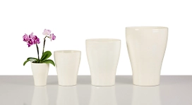 Кашпо керамическое Шойрих 608 Глосси Крем 13 см