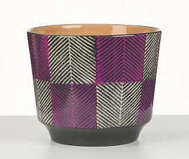 Кашпо Шойрих 831 Твид рубин керамическое D12 H12