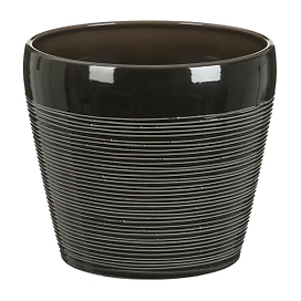 Кашпо керамическое Шойрих 808 серый D13 H11