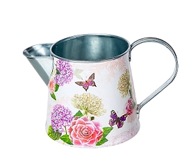 Кувшин Весенний сад бело-розовый 11x20x13 cм