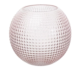 Ваза шар Норвегия розовая 18x21x21 cм