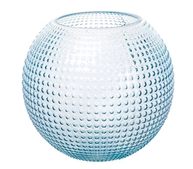 Ваза шар Норвегия голубая 18x21x21 cм