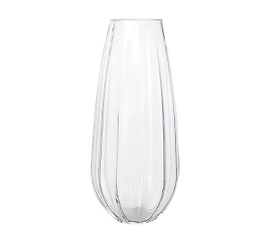 Ваза Бриолет прозрачная 40x18x18 cм