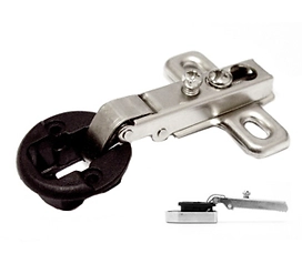 Петля мебельная BOYARD четырехшарнирная для стекла, диаметр 26