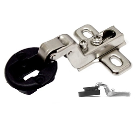 Петля мебельная BOYARD четырехшарнирная для стекла H501С, диаметр 26 мм