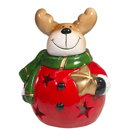 Фигура декоративн Олень со звездой 16 см