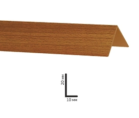 Угол Decoplast бук красный 10 х 20 мм