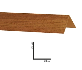 Угол Decoplast бук красный 20 х 20 мм