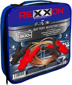 Пусковой провод для автомобиля REXXON ПРОФИ 1-04-3-1-0 зажим "крокодил" 2,2 м