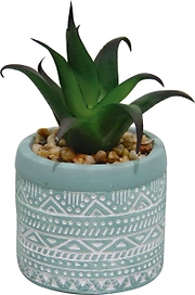 Горшок с искусственным растением зеленый 601874 D6 H9