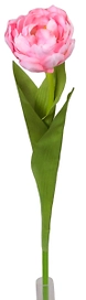 Искусственное растение Тюльпан махровый 47 см розовый