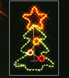 Гирлянда внешняя Рождественская елочка дюралайт