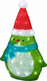 Световая фигура Пингвин Christmas 40xLED холодный белый 58 см