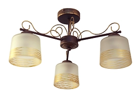 Люстра потолочная Maxel золотой 3 рожка