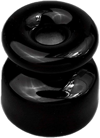 Изолятор керамика ELECTRALINE черный 10 шт