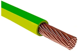 Провод ПУГВ ГОСТ 1х2,5 1 м желто-зеленый