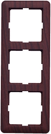 Рамка Schneider Electric W59 3-постовая мореный дуб
