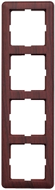 Рамка Schneider Electric W59 4-постовая мореный дуб