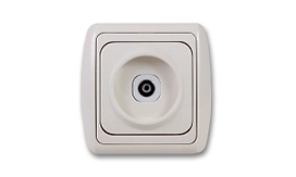 Розетка Дельта телевизионная бежевая