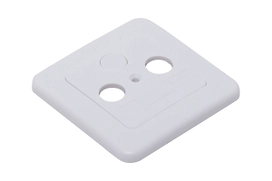 Рамка для тв и радио OBI розетки пластиковая белая