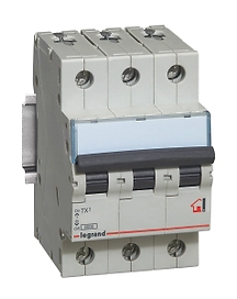 Выключатель Legrand автоматический TX3 C6A 3 полюса 6000