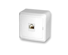 Розетка Powerman компьютерная с задней стенкой одноместная