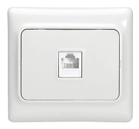 Розетка Legrand Kaptika телефонная белая