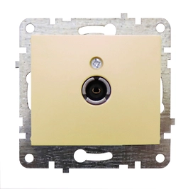 Розетка СП LUMINA TV F проходная крем