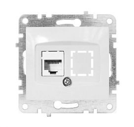 Розетка СП компьютерная LUMINA RJ45 CAT6 белая