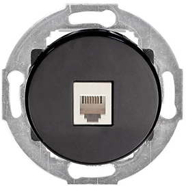 Розетка LK STUDIO Vintage телефонная черная