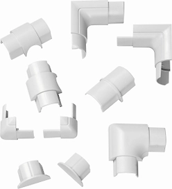 Набор заглушек белый 30х15 мм 12 шт