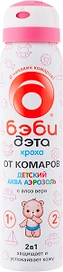 Аэрозоль от насекомых Бэби Дэта "Аква" детский 2 в 1, 100 мл