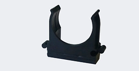 Крепеж-клипса для труб Черный 40 мм 10 шт