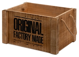 Ящик деревянный Factory с ручками L40 см H23 см