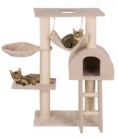 Когтеточка для кошек MAX сизаль плюш 30х50х89 см