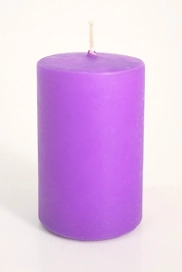 Свеча EVIS Столбик парафиновая цилиндрическая сирень Н 80 мм