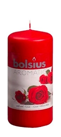 Свеча ароматическая Bolsius столбик Роза 120 х 60 мм
