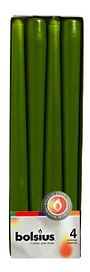 Свеча античная Bolsius зеленая 250 х 20 мм 4 штуки