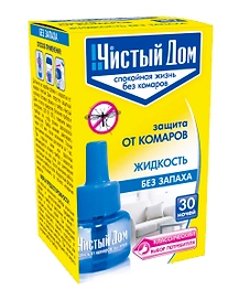 Жидкость от комаров Чистый дом 30 ночей
