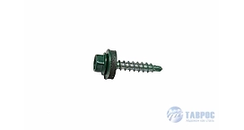 Саморезы кровельные зеленые 4 х 35