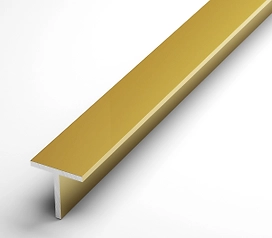 Тавр Лука анодированный 20х20х1.5 мм золото 1 м