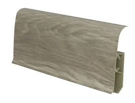 Напольный плинтус ПВХ 2,5 м WIMAR Дуб Рене 86 мм