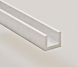 Планка торцевая  алюминиевая для мебельных щитов 6 мм